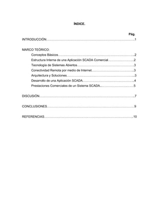 SCADAS COMERCIALES | PDF