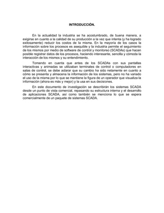 SCADAS COMERCIALES | PDF