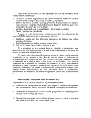 SCADAS COMERCIALES | PDF