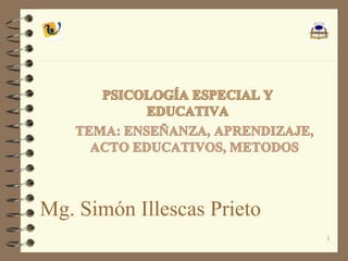1
Mg. Simón Illescas Prieto
 