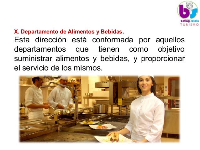 Unidad IX. departamento de alimentos y bebidas