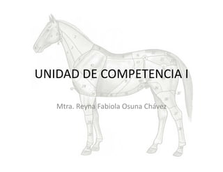 UNIDAD DE COMPETENCIA I
Mtra. Reyna Fabiola Osuna Chávez
 