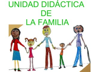 UNIDAD DIDÁCTICA  DE  LA FAMILIA 