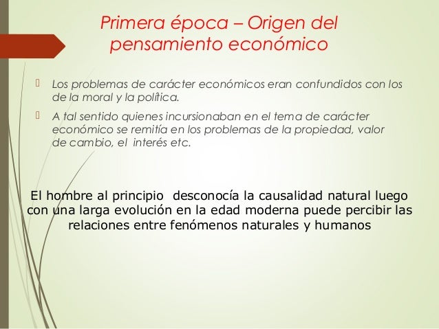 Evolución histórica de la economía