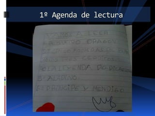 1º Agenda de lectura

 
