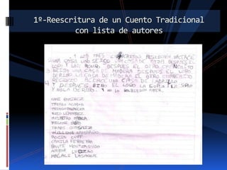 1º-Reescritura de un Cuento Tradicional
con lista de autores

 