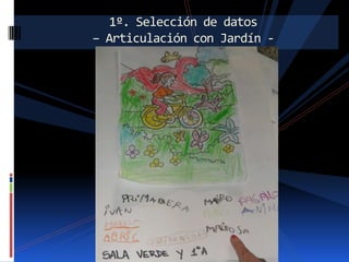 1º. Selección de datos
– Articulación con Jardín -

 