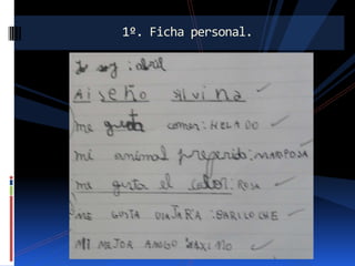 1º. Ficha personal.

 
