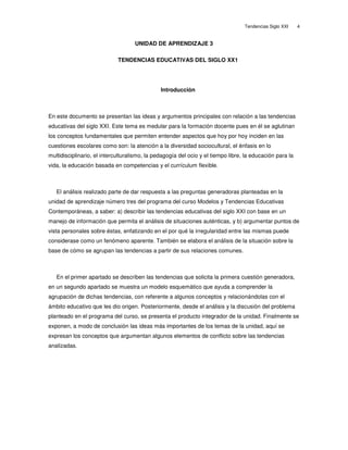 TENDENCIAS EDUCATIVAS SIGLO XXI