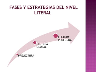 LECTURA
PROFUNDA
LECTURA
GLOBAL
PRELECTURA

 