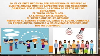 UNIDAD VI COMPRENSION DE LAS NECESIDADES DE LOS CLIENTES Y SU ...