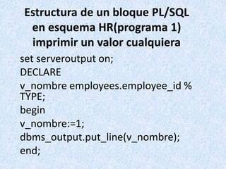 Unidad vi esp parte 2 procesimientos en plsql y transact sql | PPTX