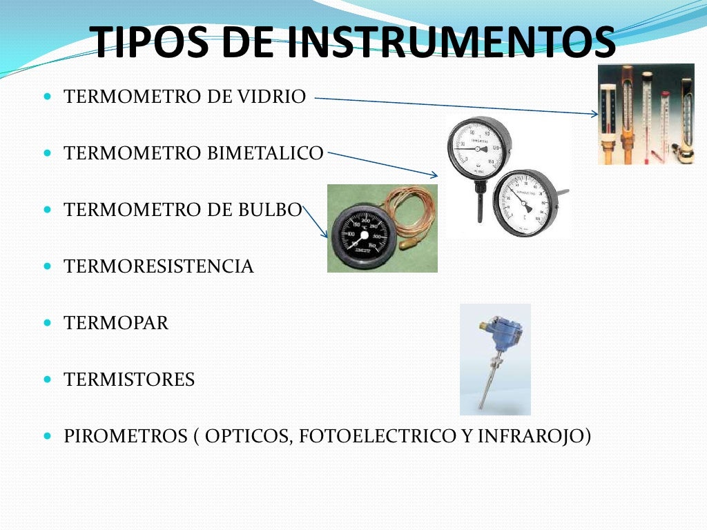Instrumentos Medición de Temperatura