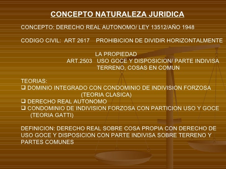 Unidad x derecho real de propiedad horizontal