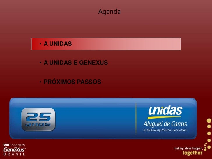Unidas Rent a Car Desde de mainframe a Smart Device com GeneXus