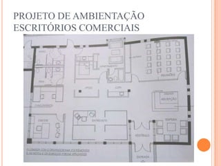 PROJETO DE AMBIENTAÇÃO
ESCRITÓRIOS COMERCIAIS

 