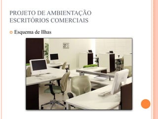 PROJETO DE AMBIENTAÇÃO
ESCRITÓRIOS COMERCIAIS


Esquema de Ilhas

 
