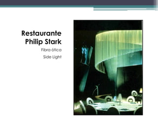Restaurante
Philip Stark
Fibra ótica
Side Light

 