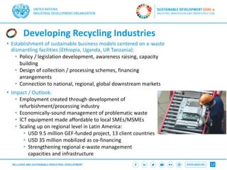 UNIDO: Circular Economy and Sustainable Industrialization Pathways in ...