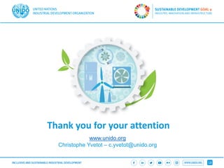 UNIDO: Circular Economy and Sustainable Industrialization Pathways in ...