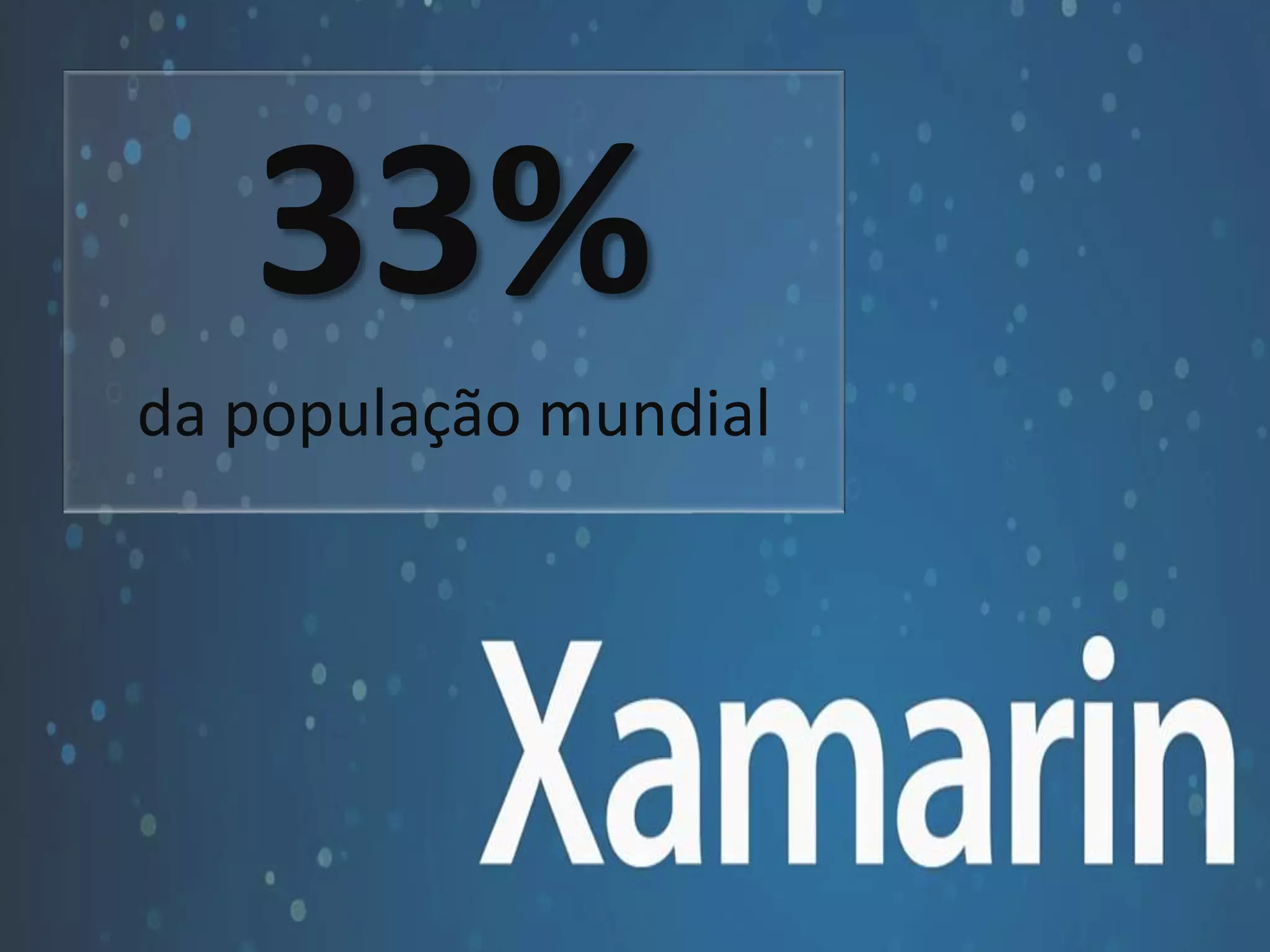 33% 
da população mundial 
 