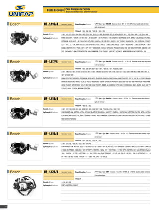 Porta Escova 12V Classe A/Gol/Corsa/206/Ducato - Ref.1.116/4 Unifap