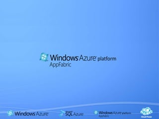 Plataforma Windows AzureComputeStorageManagementDatabaseService BusAccess Control