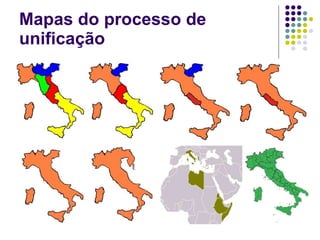 Mapas do processo de unificação 