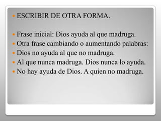 PROPORCIONES.A mayor velocidad menos aprendizaje.A mayor cantidad de conocimientos en una clase m. a.A mayor claridad m. a.A mayor uso de sentidos m. a.A mayor interacción, participación, reflexión, pensamiento m. a. A menor atención m. a.