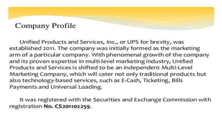 Unified Product & Services