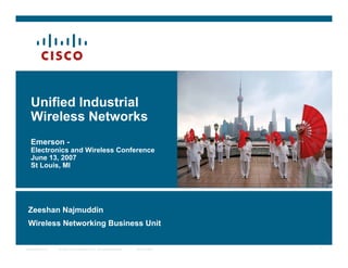 Unified industrial wireless networks (cisco) | PPT