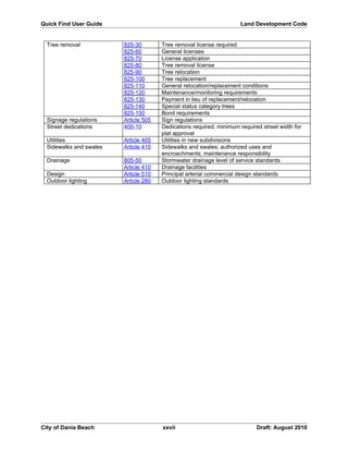Unified land development code - One Code | DOC