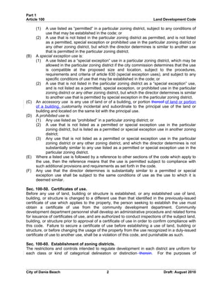 Unified land development code - One Code | DOC