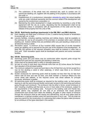 Unified land development code - One Code | DOC