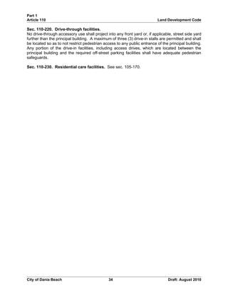 Unified land development code - One Code | DOC