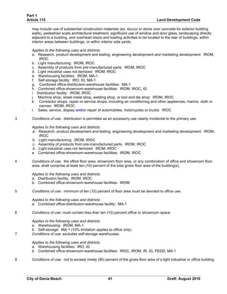 Unified land development code - One Code | DOC
