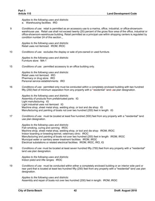 Unified land development code - One Code | DOC