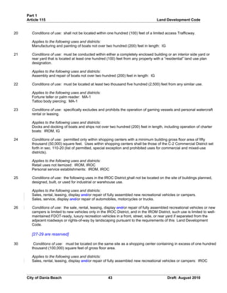 Unified land development code - One Code | DOC