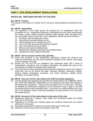Unified land development code - One Code | DOC