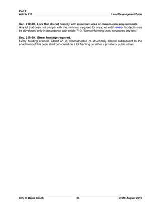 Unified land development code - One Code | DOC