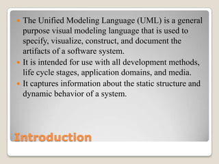 Unified modelling language (UML)