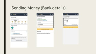 Sending Money (Bank details)
 