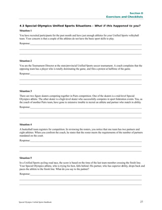 Opsked Example Using Sports Unified Coed Basketball | PDF