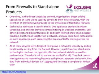 An introduction to Unified Threat Management (UTM), for Dummies | PPTX