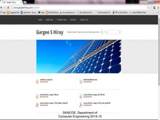 SKNCOE, Department of
Computer Engineering 2014-15
 