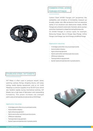 Unifit metalloys inc