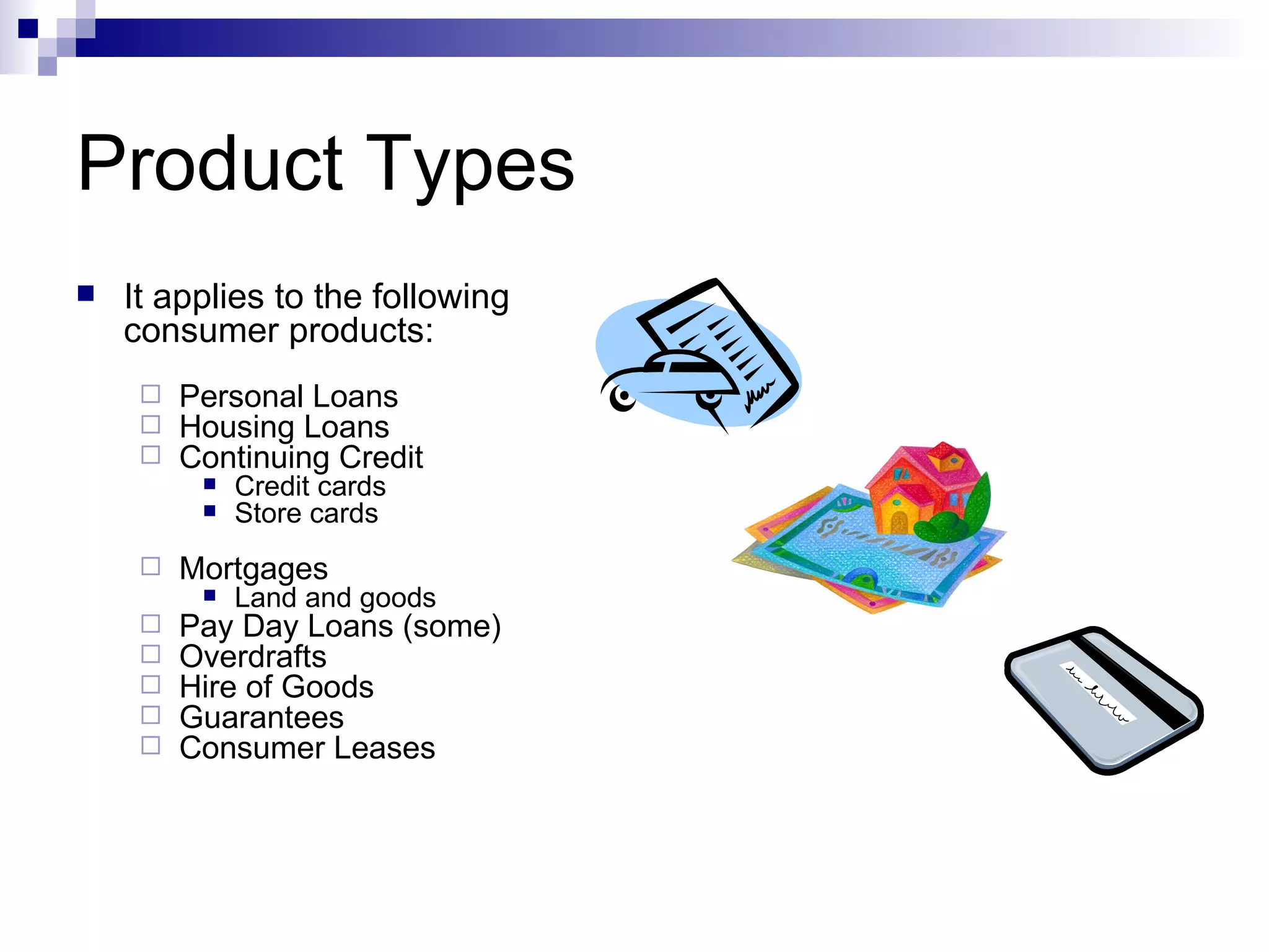 Uniform Consumer Credit Code Content | PPT