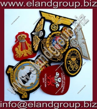 Uniform bullion badges supplier