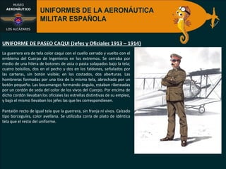 UNIFORMES DE LA AERONÁUTICA MILITAR ESPAÑOLA