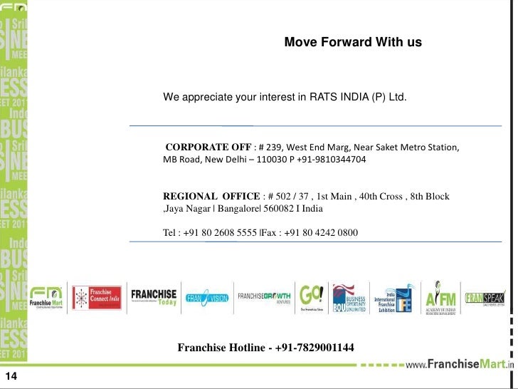 Uniform franchise offering circular (ufoc) rats